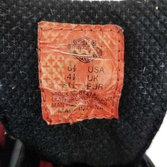 Harley-Davidson Black and Red Combat Boots - Picture 13 of 13